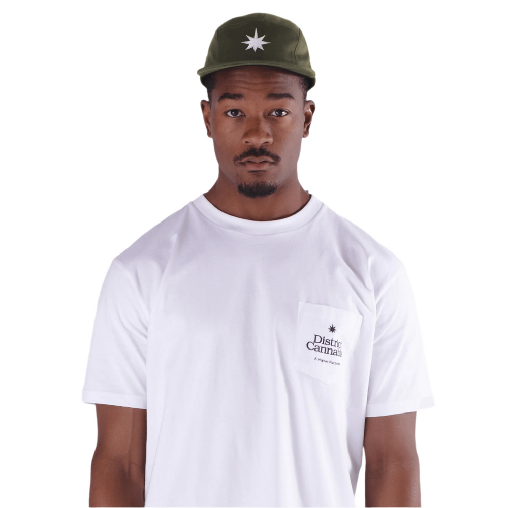 Olive Green 5 Panel Hat