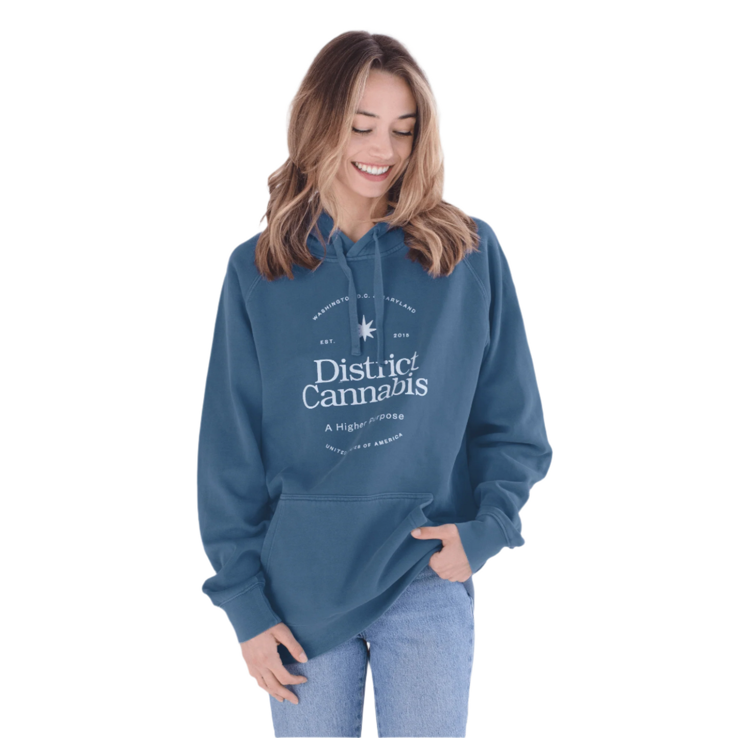
                  
                    Higher Purpose Logo Hoodie - Blue
                  
                