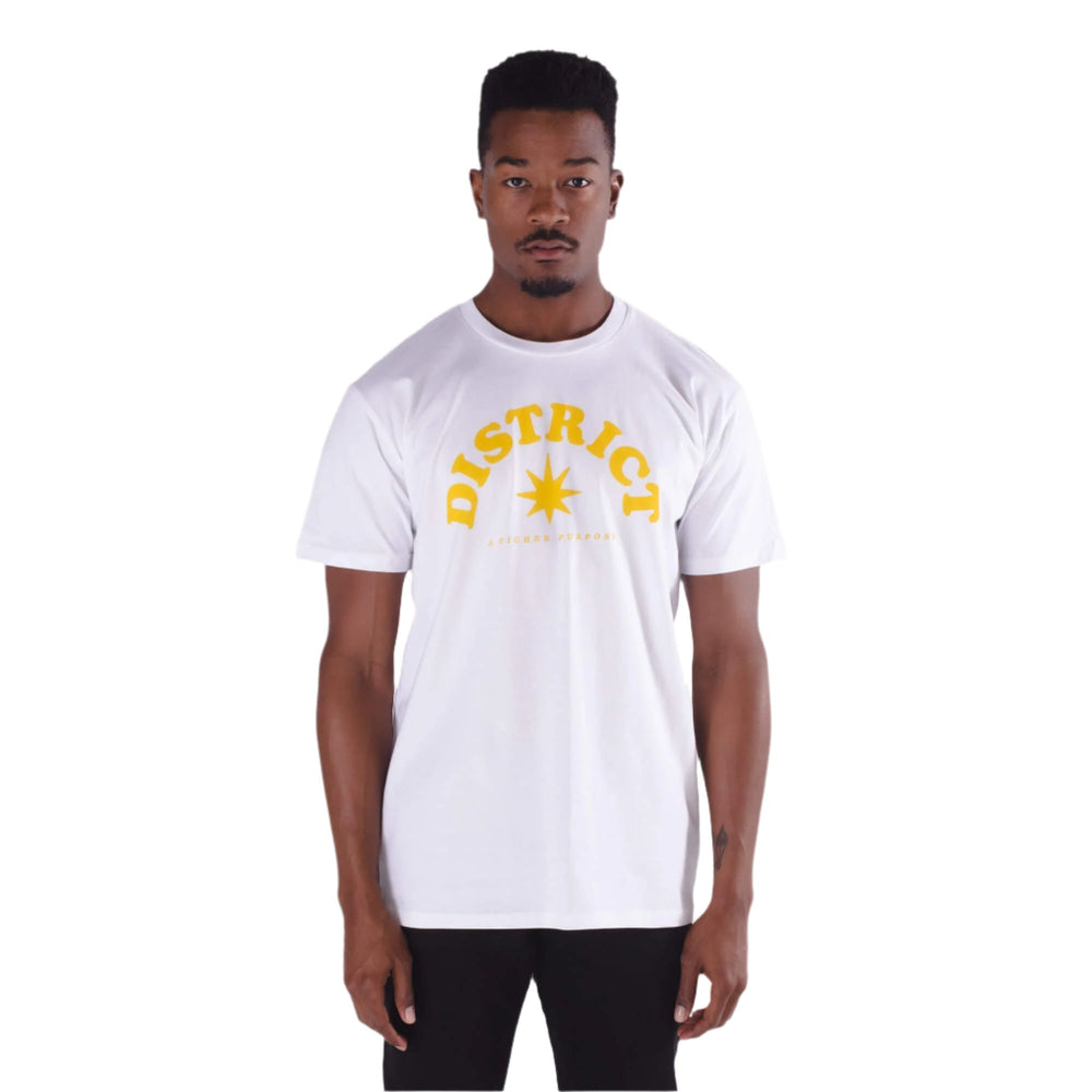Supply Tee - White/Yellow